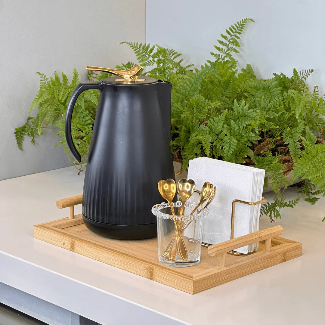 Copo Porta Talheres de Cristal de Chumbo com Detalhes em Formato de Coração