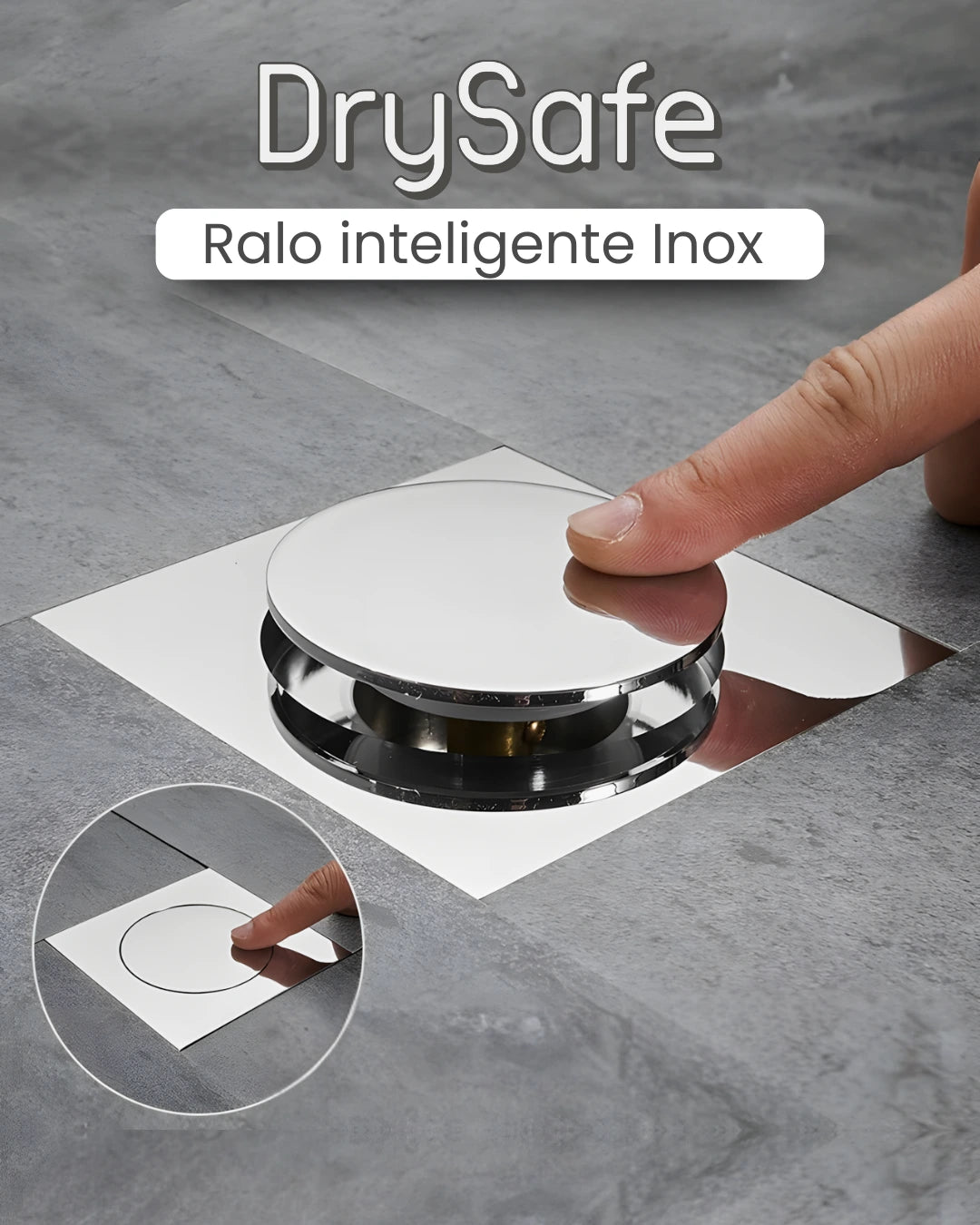 Ralo inteligente em Inox - DrySafe® [COMPRE 1 LEVE 2]