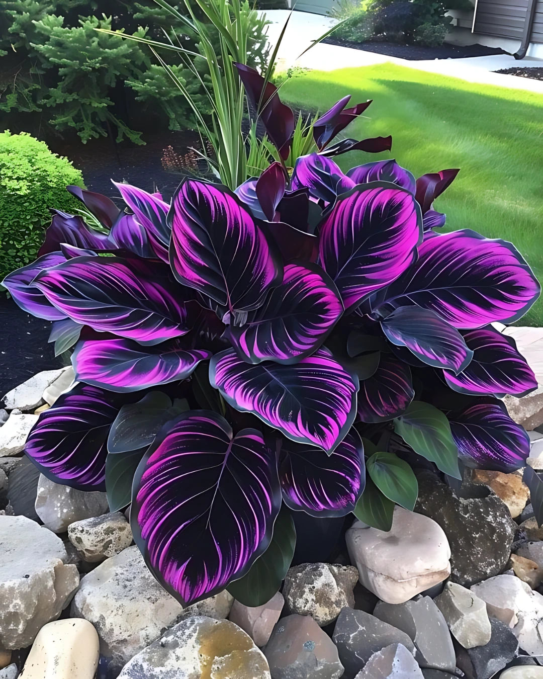 Caladium Purple Majesty - Beleza Única para sua casa. [Sementes Raras]