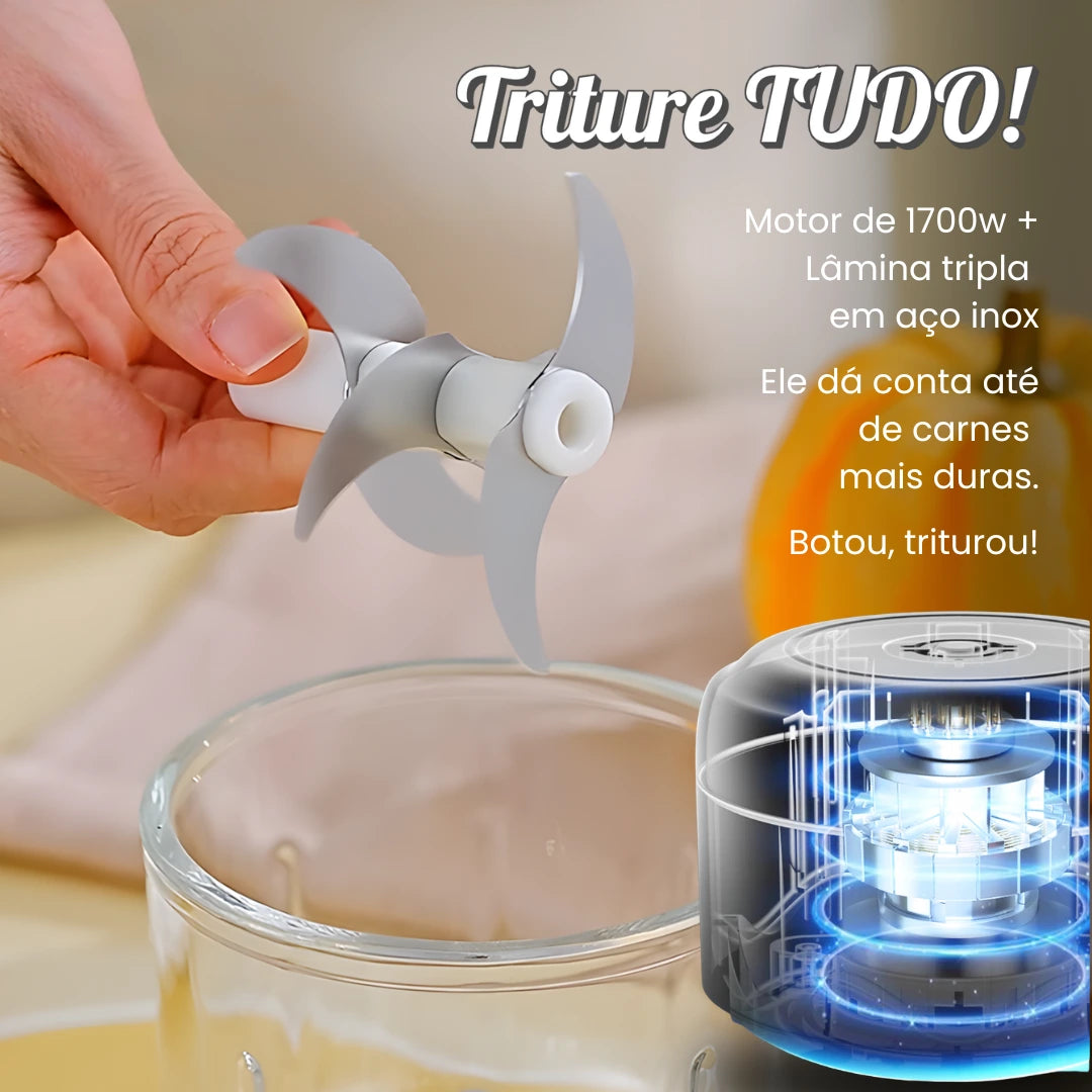Processador Elétrico Recarregável - SpeedChef