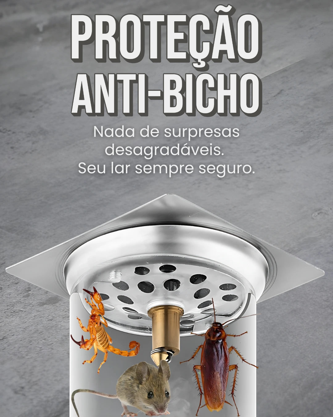 Ralo inteligente em Inox - DrySafe® [COMPRE 1 LEVE 2]