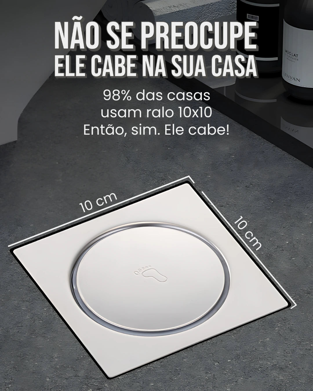 Ralo inteligente em Inox - DrySafe® [COMPRE 1 LEVE 2]