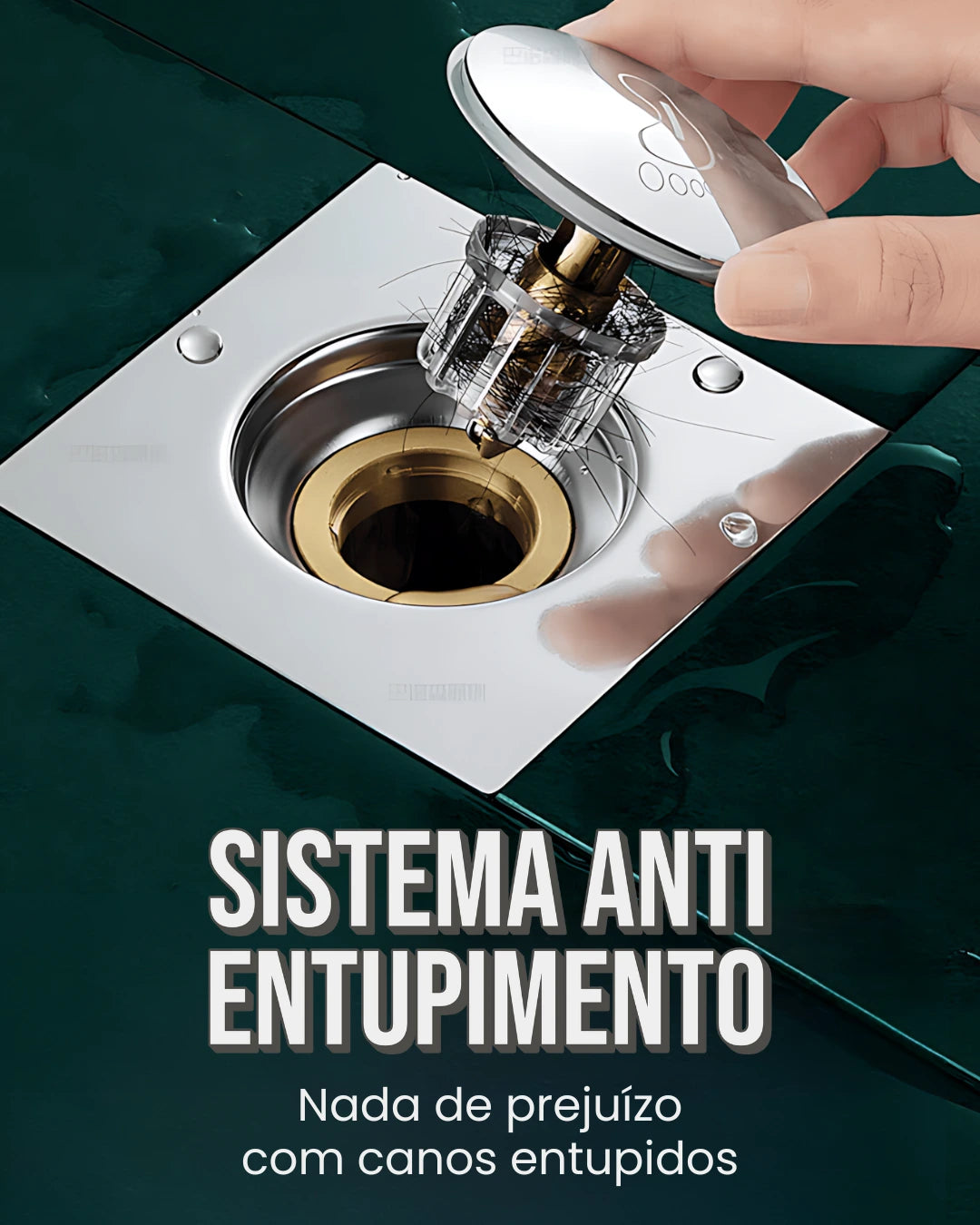 Ralo inteligente em Inox - DrySafe® [COMPRE 1 LEVE 2]