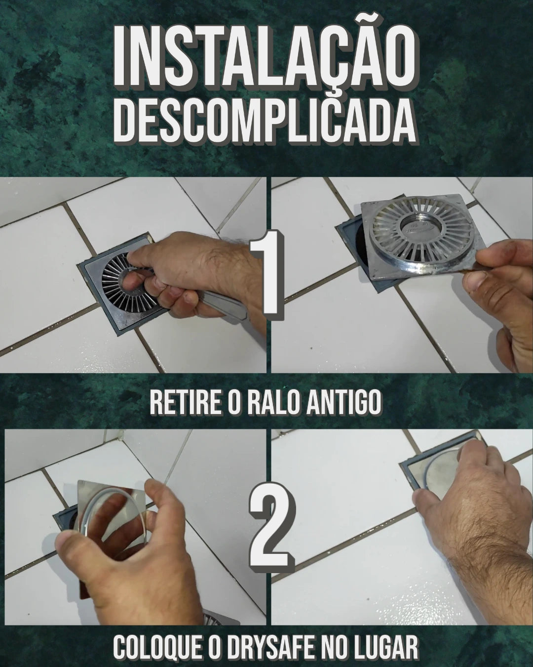 Ralo inteligente em Inox - DrySafe® [COMPRE 1 LEVE 2]