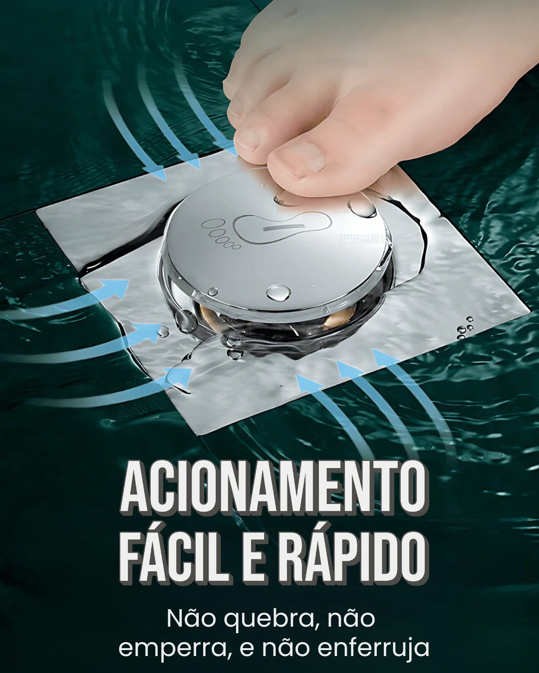 Ralo inteligente em Inox - DrySafe® [COMPRE 1 LEVE 2]