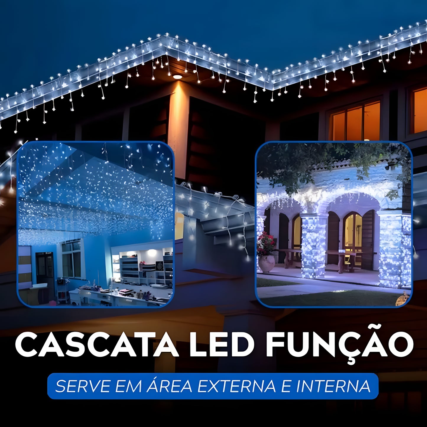 Cascata de Luzes 400 LEDs - 10m